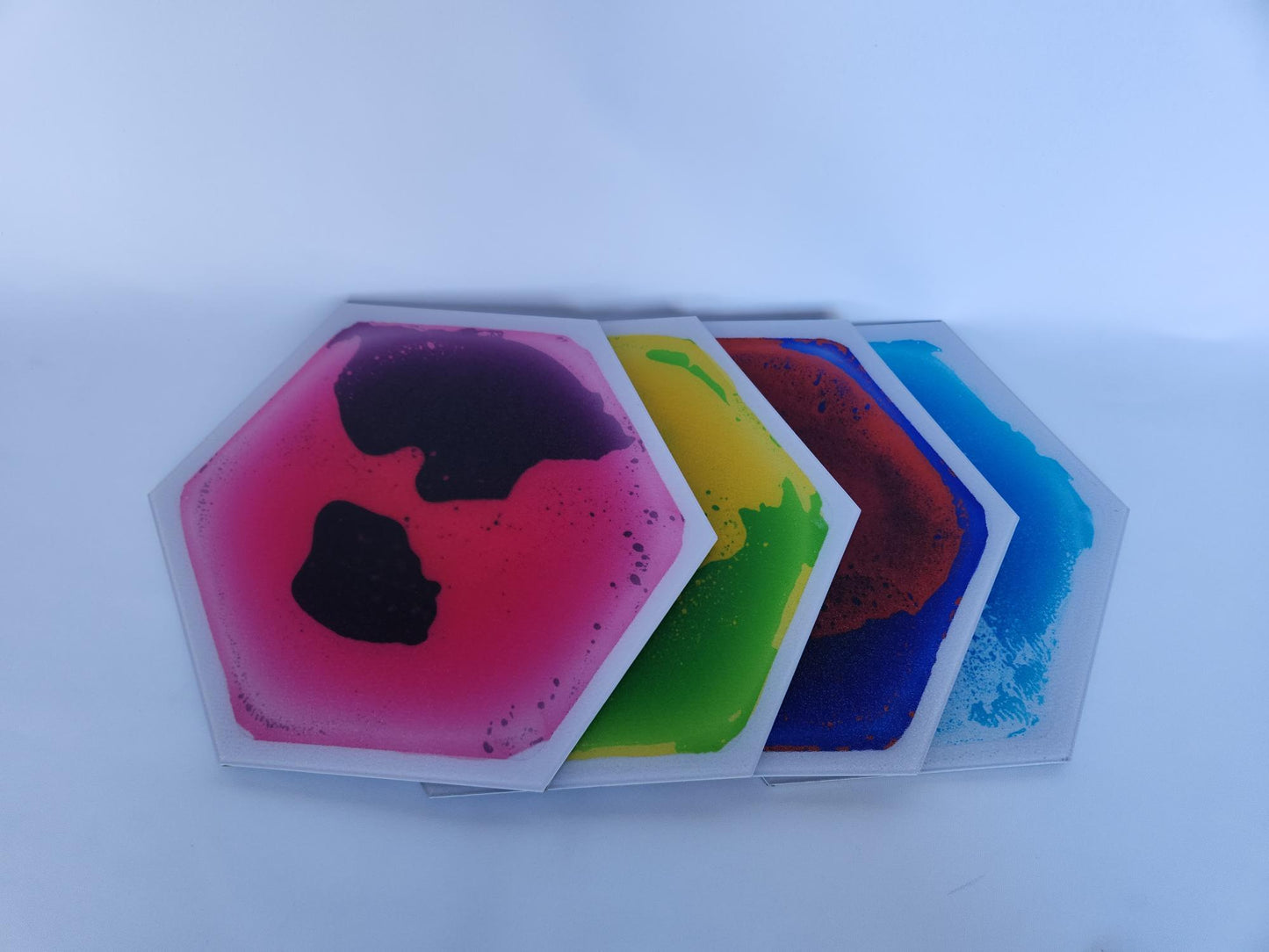 Sensory Liquid Tiles Hexagon Pack of 4