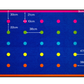 On Your Spot Placement Border Blue 25 Mat (2m x 3m) | Classroom Mats