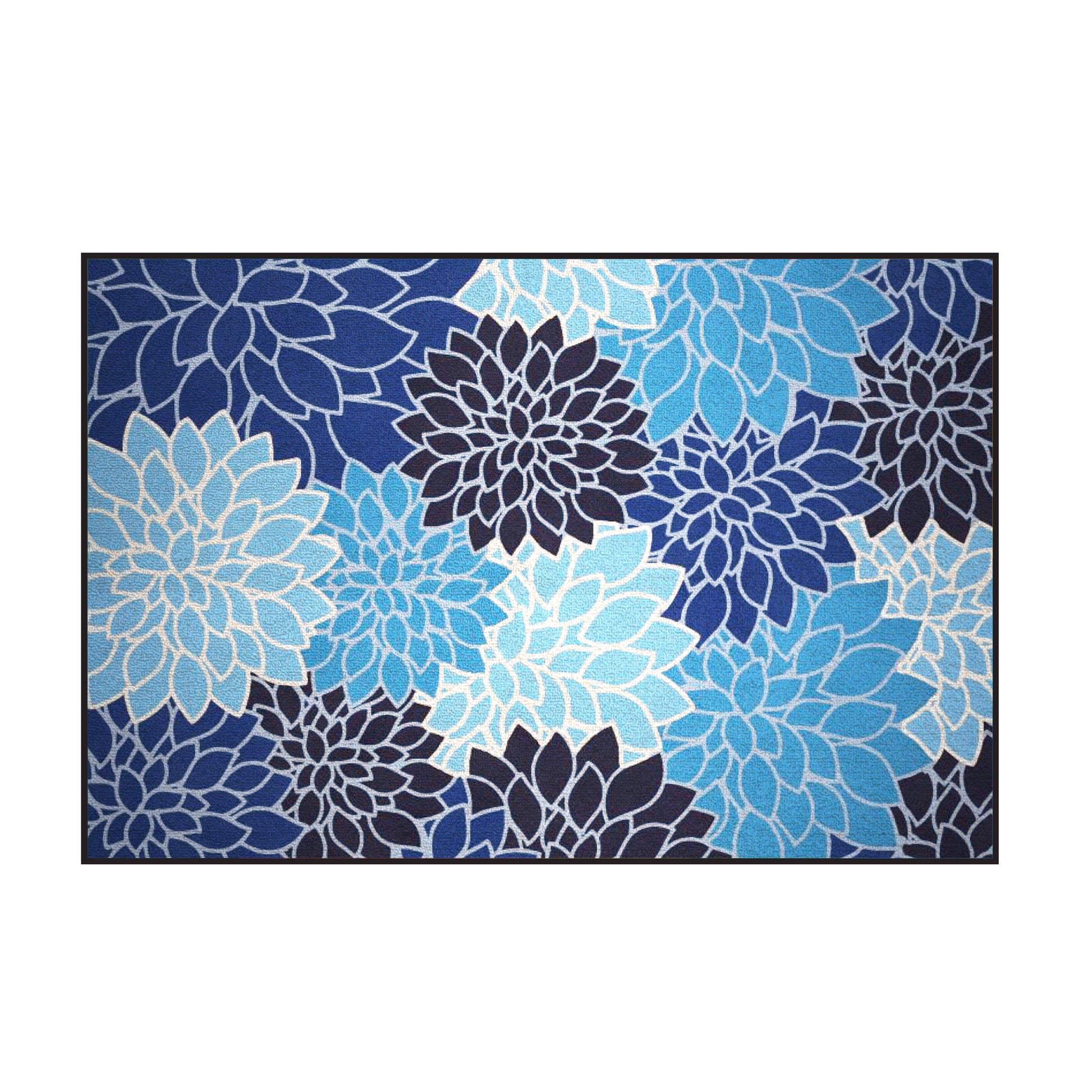 Dahlias Blue Rug (2m x 3m) | Classroom Rugs