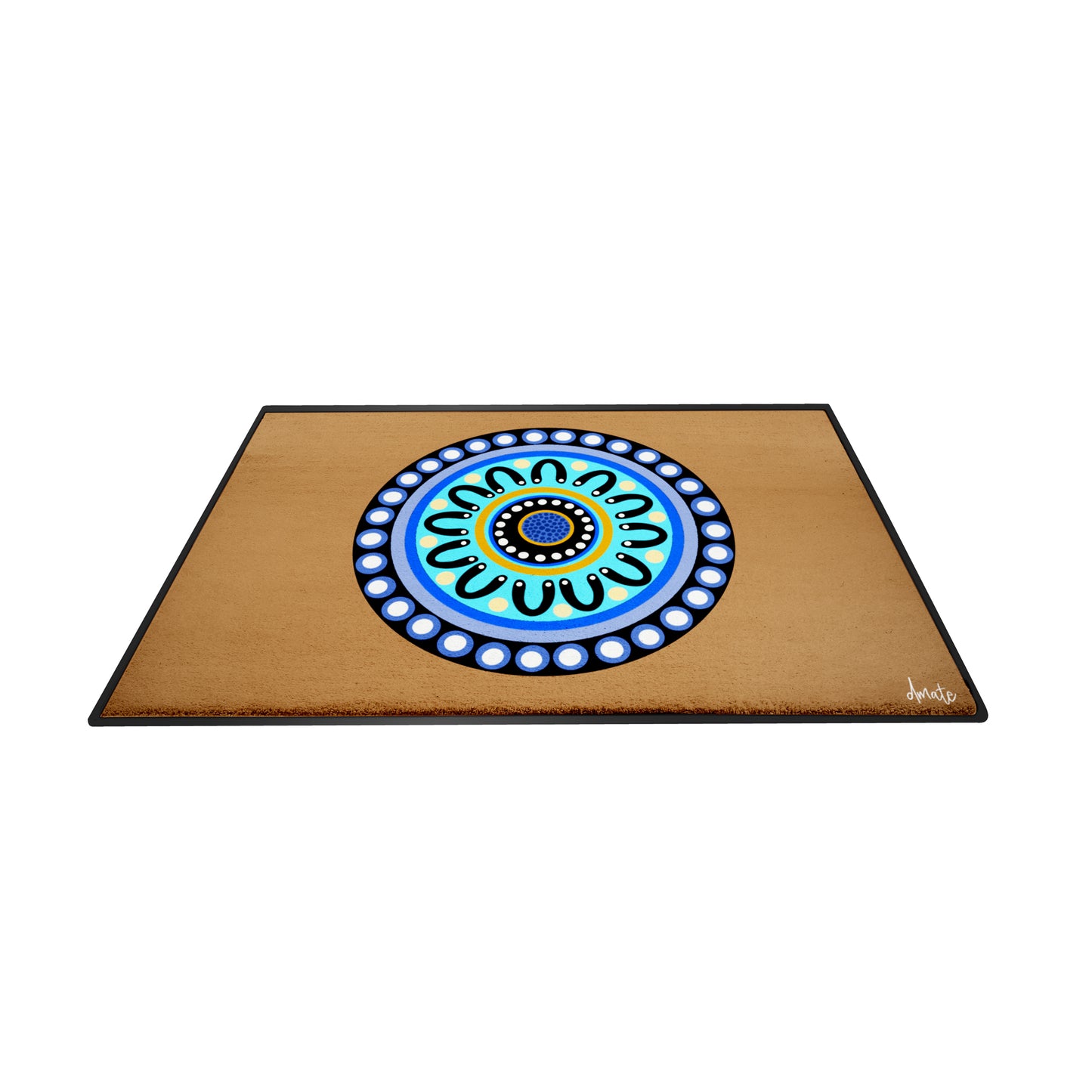 Australian Indigenous Classroom Mat - Yarning Circle Earth - 2m x 3m