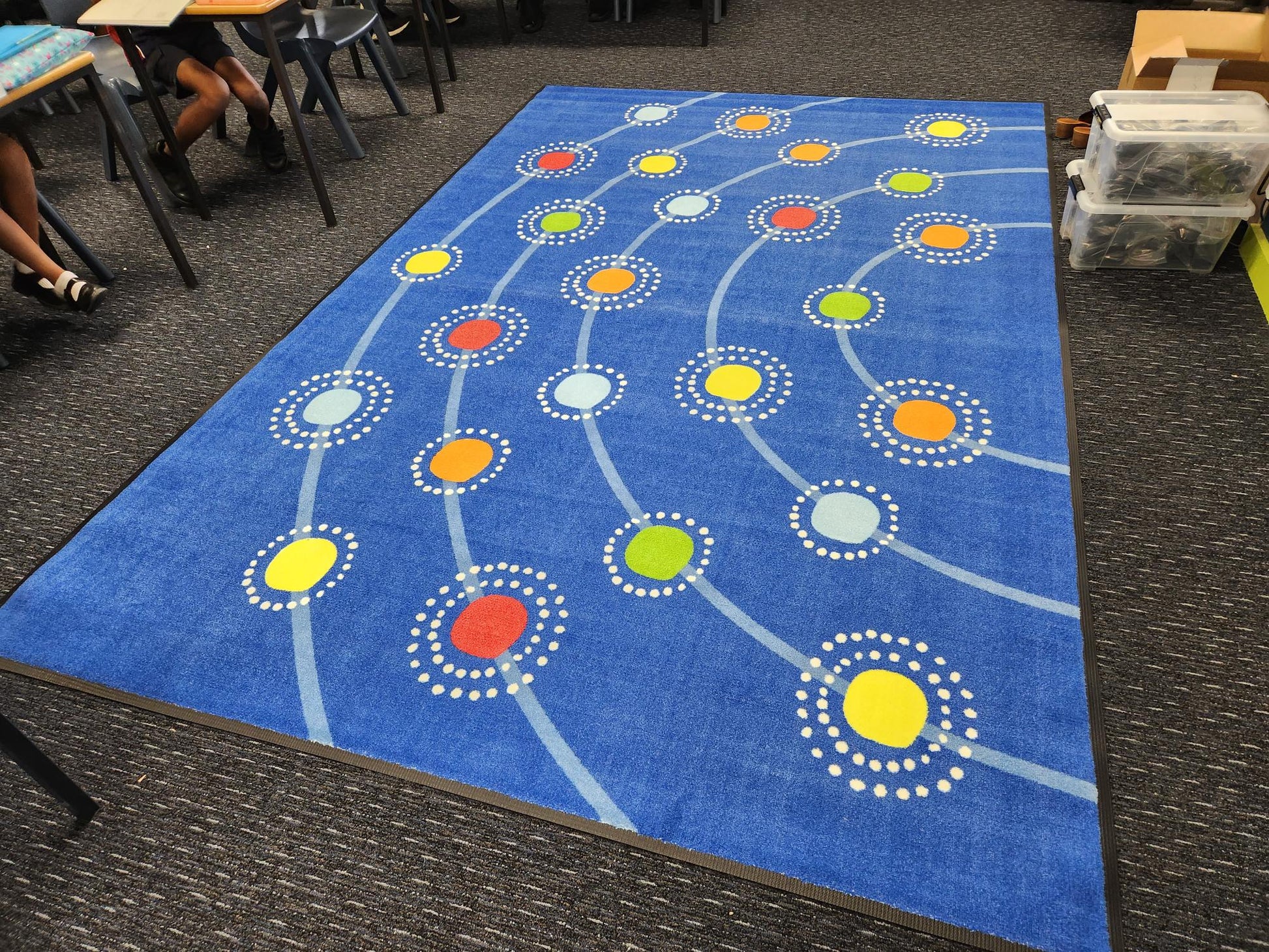 Classroom Seating Mat | Rugs, Carpets & Mats | Campfire Rug Multicolour (2m x 3m)