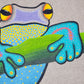 Australian Indigenous Classroom Mat - The Frogs (2m x 3m)