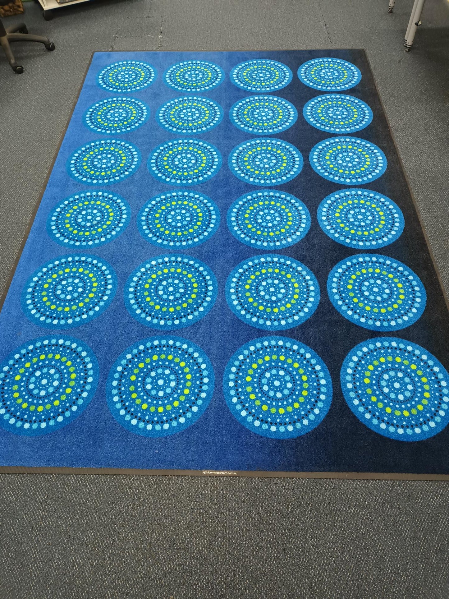 Australian Indigenous School Seating Mat - Good Seasons (2m x 3m) | Classroom Seating Mats