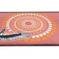 Indigenous School Seating Mat - Brolga Pink (2m x 3m)