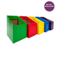Bright Colourful Book boxes set of 5, reader boxes, school & classroom storage boxes | Bloom Classroom Sydney