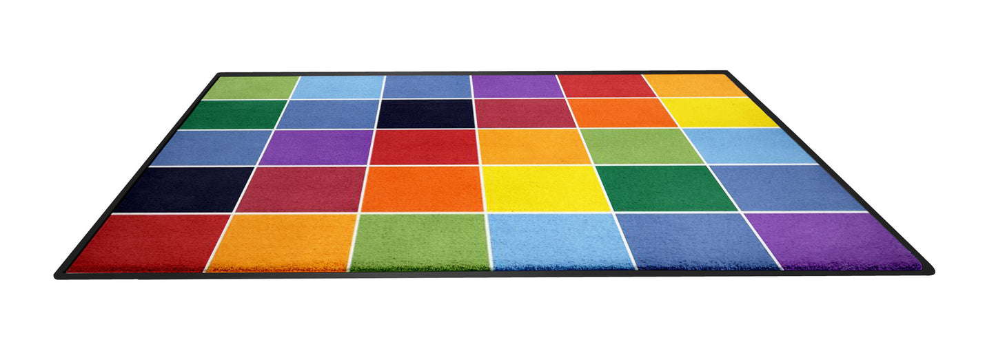 Colour Square Seating Rugs | Classroom Rugs | Australia