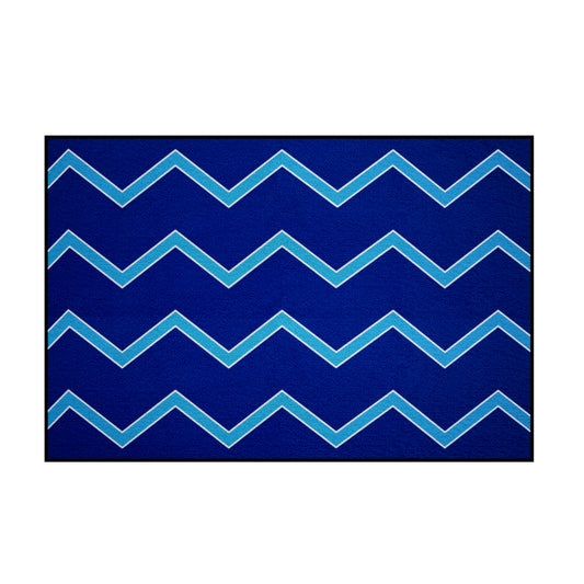 Chevron Blue Rug (2m x 3m)