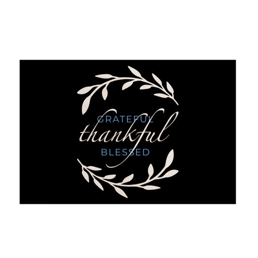 Grateful, Thankful, Blessed Rug (2m x 3m)