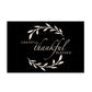 Grateful, Thankful, Blessed Monochrome Rug (2m x 3m)