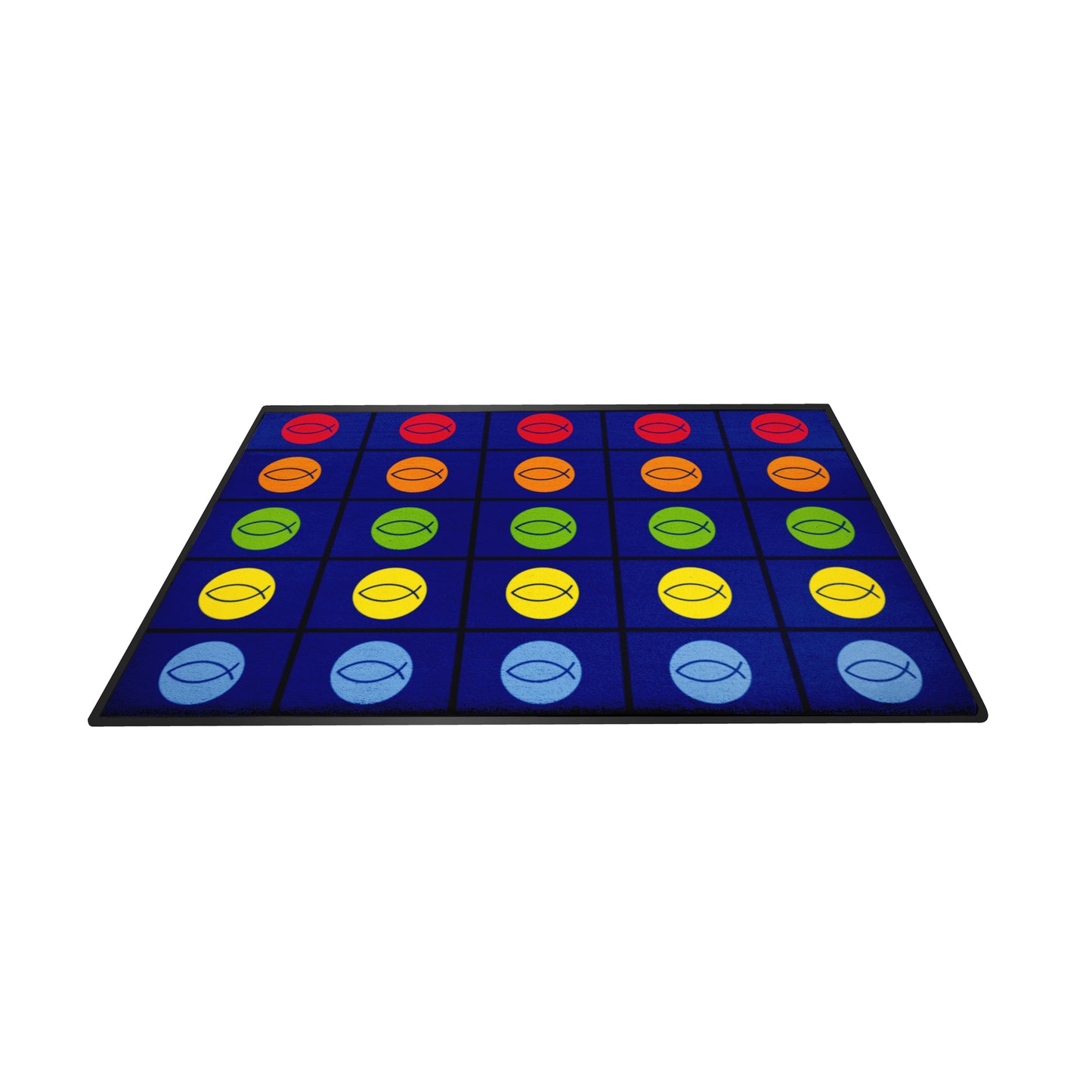 Faith Based Classroom Mat - Ichthys Placement Rug (2m x 3m)