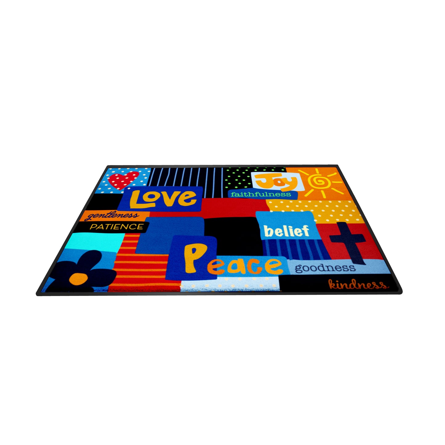 Faith Based Classroom Mat - Love and Peace Rug (2m x 3m)