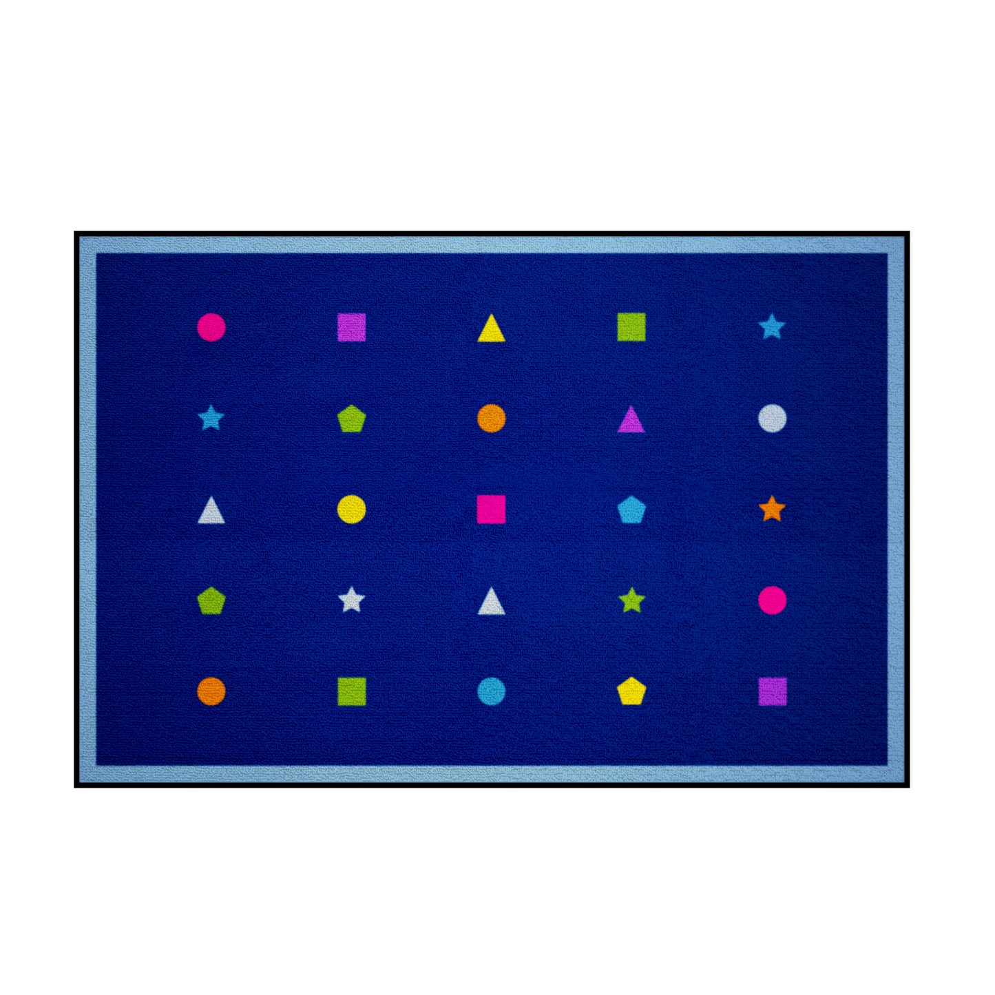 On Your Shape Placement Blue Border 25 Mat (2m x 3m)