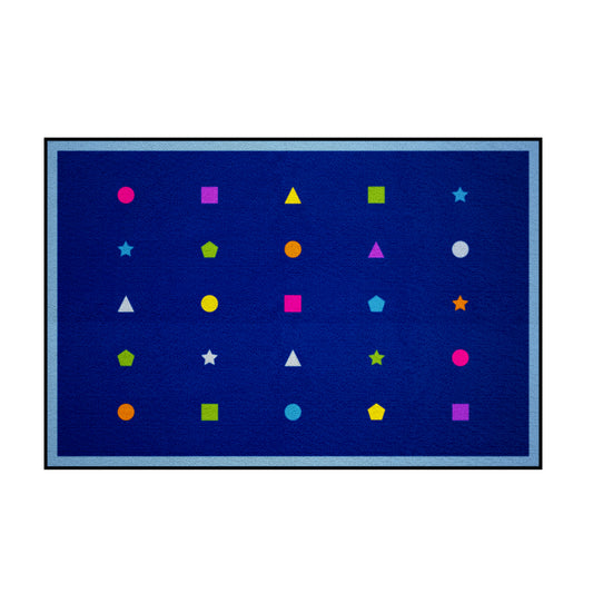 On Your Shape Placement Blue Border 25 Mat (2m x 3m)