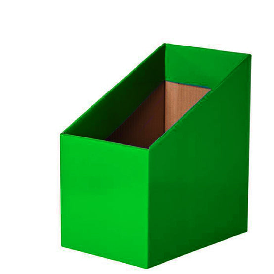 Green Book boxes set of 5, reader boxes, school & classroom storage boxes, high back | Bloom Classroom Sydney