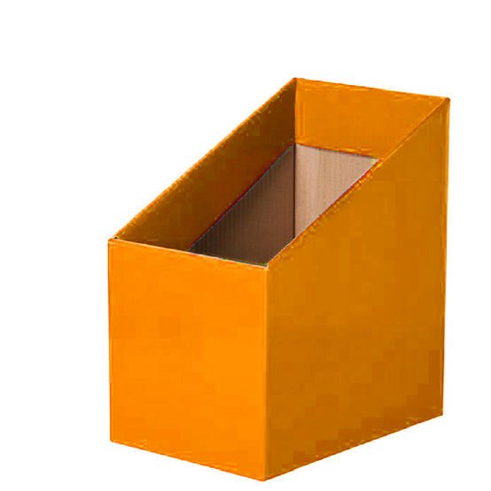 Orange Book boxes set of 5, reader boxes, school & classroom storage boxes, high back | Bloom Classroom Sydney