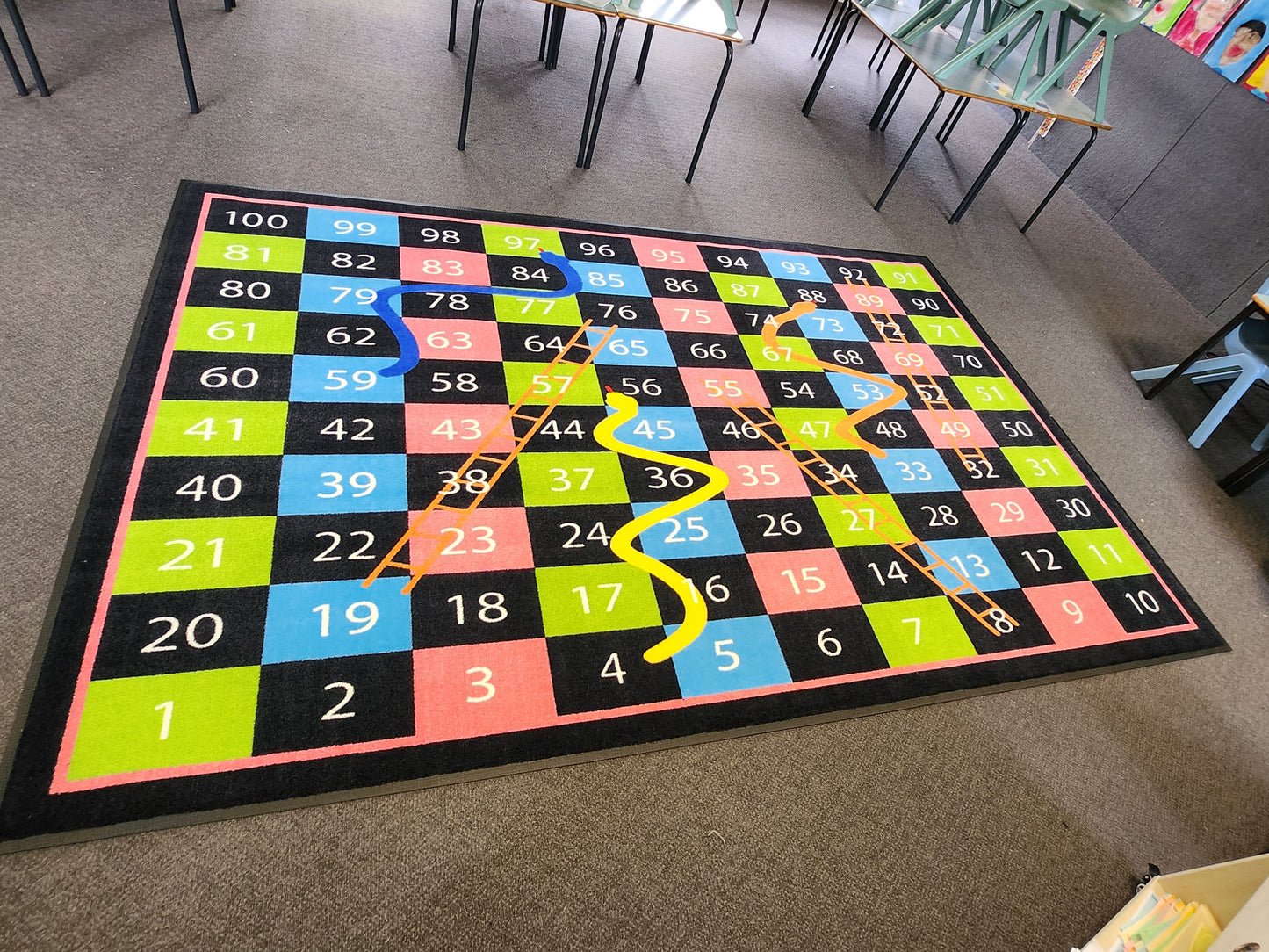 Snakes & Ladders Classroom Rug (2m x 3m)